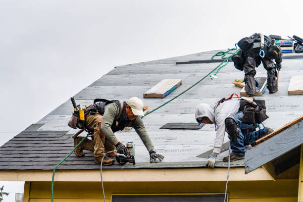 Professional Roofing technician working in Woodinville, WA